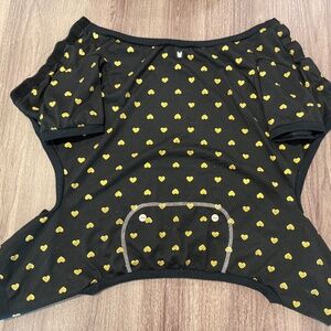 Silver Paw Foil Heart Dog Pajamas